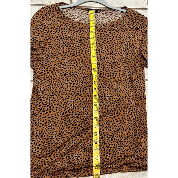 Ann Taylor Women Size L Wool Blend Animal Print Sweater Bohemian Timeless - Picture 9 of 9